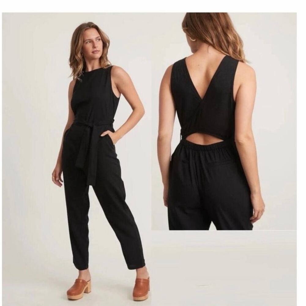 Marine Layer Womens Onepiece Jumpsuit Cottage Vacation Minimalist Size Large